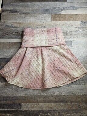 Burberry Skirt Women's 8/10 Pink Nova Check Wool Blend